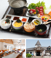 レストラン アカショウビンの深浦マグロステーキ丼、内観、外観